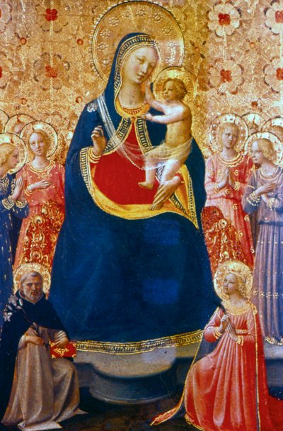 Madonna y Niño con Santos, mediados del siglo XV de Fra Angelico