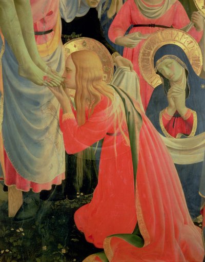 Retablo de Santa Trinita, detalle de María Magdalena de Fra Angelico