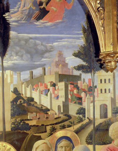 Retablo de Santa Trinita (detalle) de Fra Angelico