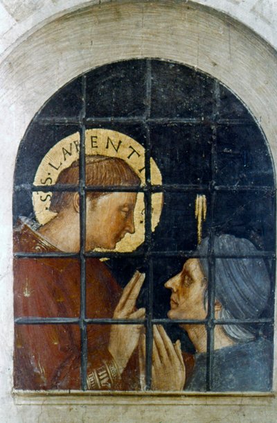 San Lorenzo convirtiendo a su carcelero de Fra Angelico