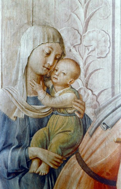 San Lorenzo dando limosna a los pobres (detalle), mediados del siglo XV de Fra Angelico