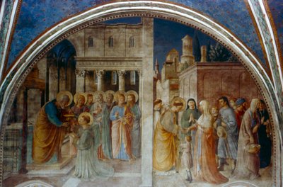 San Pedro ordenando diácono a San Esteban, mediados del siglo XV de Fra Angelico