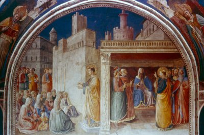 San Esteban predicando, mediados del siglo XV de Fra Angelico