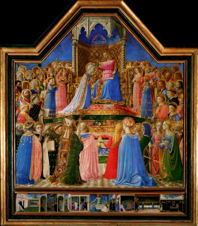 La coronación de la Virgen de Fra Angelico