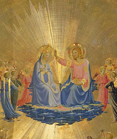 La coronación de la Virgen, c.1440 (detalle) de Fra Angelico