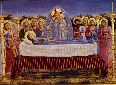 La Muerte de la Virgen (detalle) de Fra Angelico