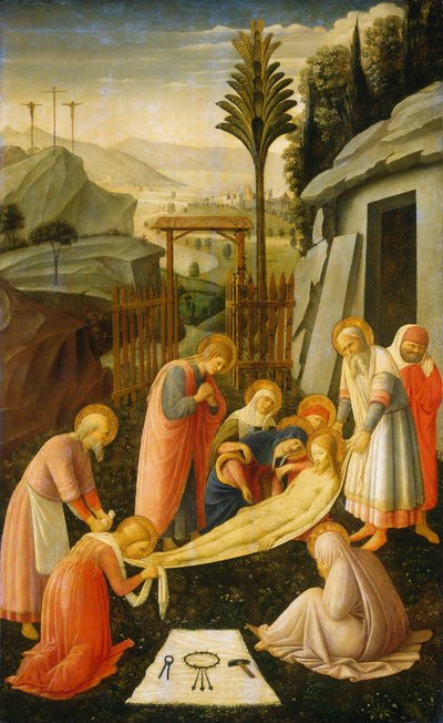 El entierro de Cristo, c. 1450 de Fra Angelico