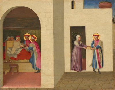La Curación de Palladia por San Cosme y San Damián de Fra Angelico
