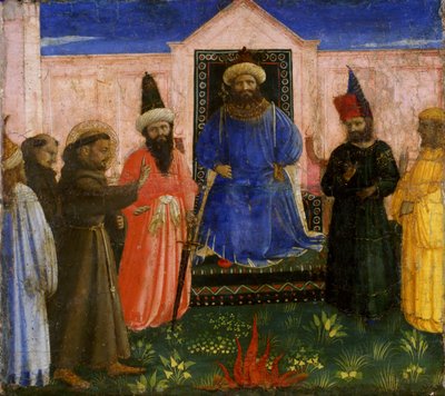 La prueba de fuego de San Francisco ante el sultán de Fra Angelico