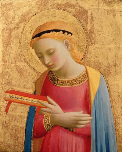Virgen Anunciada, 1450-55 de Fra Angelico