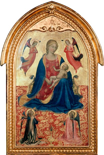 Virgen y Niño con ángeles, c. 1425 de Fra Angelico