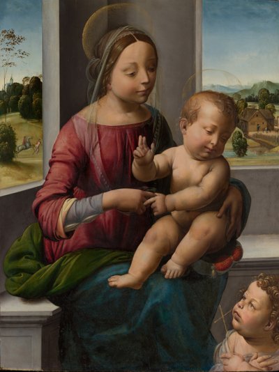 Madonna y el Niño con el joven San Juan Bautista de Fra Bartolomeo