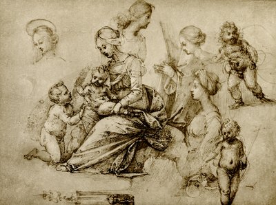 Estudio sobre una Madonna de Fra Bartolomeo