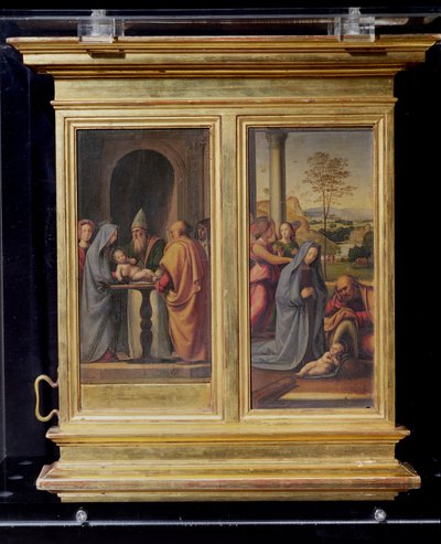 Presentación en el templo y la natividad, c.1497 de Fra Bartolommeo