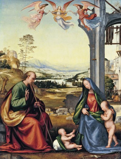 La Sagrada Familia con Juan el Bautista de Fra Bartolommeo
