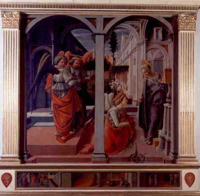 Anunciación, c.1445 de Fra Filippo Lippi
