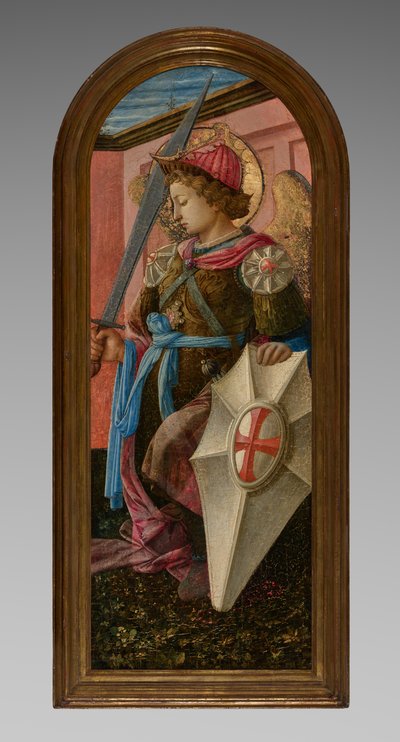Panel de un Tríptico: El Arcángel Miguel de Fra Filippo Lippi