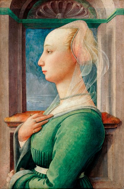 Retrato de perfil de una joven (ca. 1445) de Fra Filippo Lippi