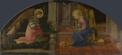 La Anunciación Panel Medici, c. 1450 de Fra Filippo Lippi