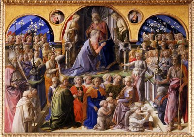 La Coronación de la Virgen, entre 1439 y 1447 de Fra Filippo Lippi