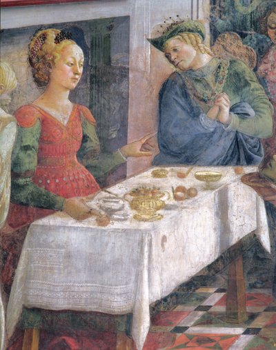 La fiesta de Herodes (detalle) de Fra Filippo Lippi
