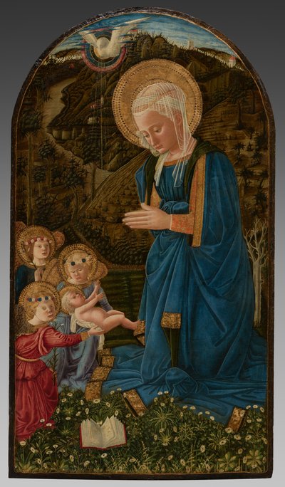 Virgen con el Niño y ángeles de Fra Filippo Lippi