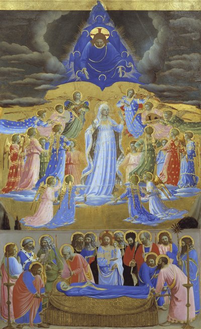 Muerte y Asunción de la Virgen, ca 1432 de Fra Giovanni Angelico da Fiesole