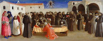 Lamentación sobre San Francisco Escenas de la vida de San Francisco de Asís, ca 1429 de Fra Giovanni Angelico da Fiesole