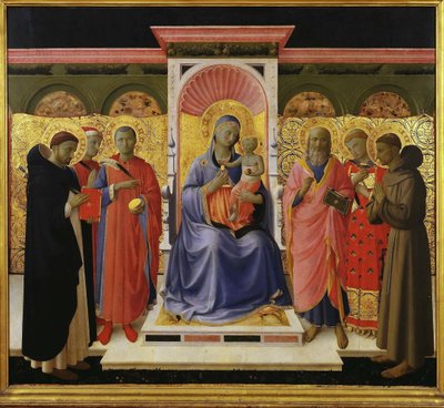 Sacra Conversazione Retablo de Annalena, ca. 1435 de Fra Giovanni Angelico da Fiesole
