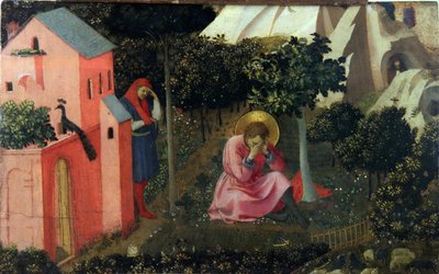 La conversión de San Agustín, ca. 1430-1435 de Fra Giovanni Angelico da Fiesole