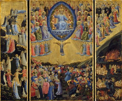 El Juicio Final Altar Alado, principios del siglo XV de Fra Giovanni Angelico da Fiesole