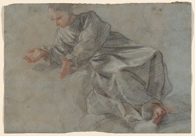 Un Monje Sentado con los Brazos Extendidos (Estudio para la Virgen en la Visión del Beato Felice da Cantalice) de Fra Semplice da Verona