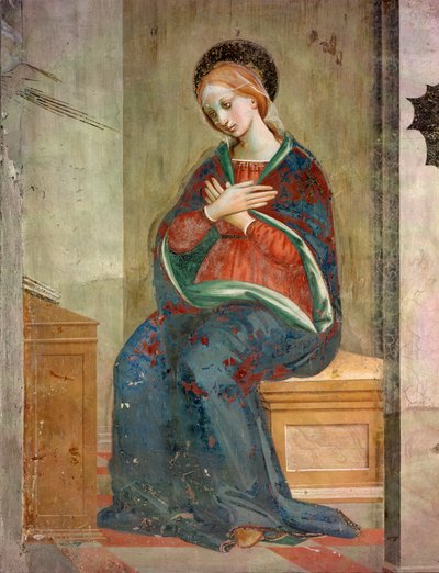 Anunciación (detalle) de Fra da Pistoia Paolino