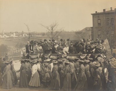Fotografía del 25º aniversario de la fundación del Instituto Tuskegee, 1906 de Frances Benjamin Johnston