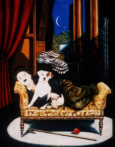 Charlie Chaplin y Scraps de Frances Broomfield