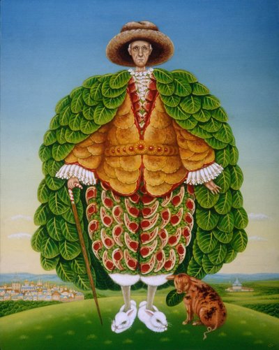 Las nuevas vestimentas (Ivor Cutler como personaje en el poema de Edward Lear) de Frances Broomfield