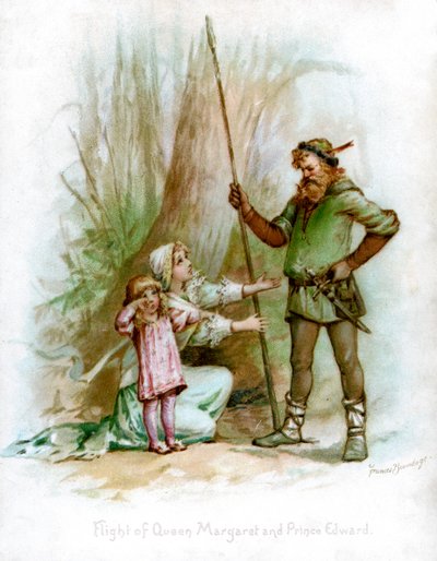 Huida de la Reina Margarita y el Príncipe Eduardo, 1897 de Frances Brundage