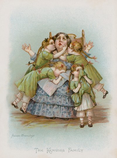 La familia Kenwigs (cromolitografía) de Frances Brundage