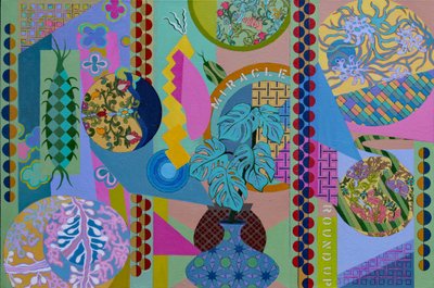 Jardin Sauvage, 2023 (acrílico sobre lienzo) de Frances Ferdinands