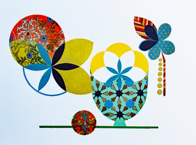 Blanco sobre arroz #3, 2022 (acrílico sobre papel de acuarela) de Frances Ferdinands