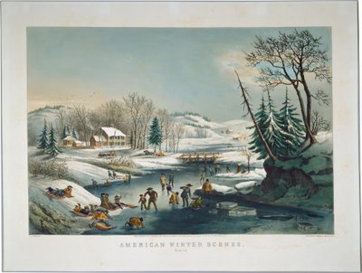 Escenas de invierno americano: Mañana de Frances Flora Bond Palmer