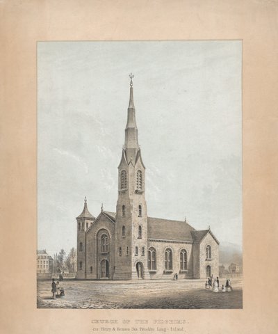 Iglesia de los Peregrinos, Brooklyn, Nueva York de Frances Flora Bond Palmer