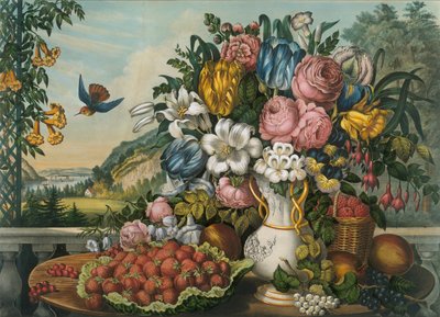 Paisaje - Frutas y flores de Frances Flora Bond Palmer