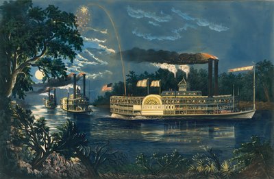 Rodeando una Curva en el Mississippi - El Saludo de Despedida de Frances Flora Bond Palmer