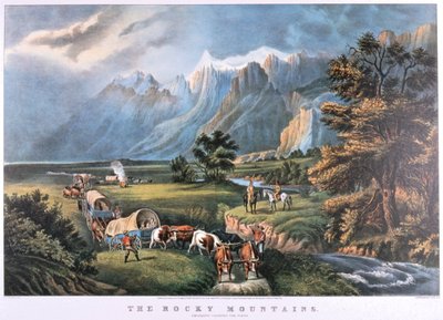 Las Montañas Rocosas, c1834-c1876 de Frances Flora Bond Palmer