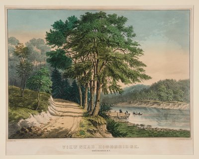 Ver cerca de Highbridge. Río Harlem, Nueva York de Frances Flora Bond Palmer