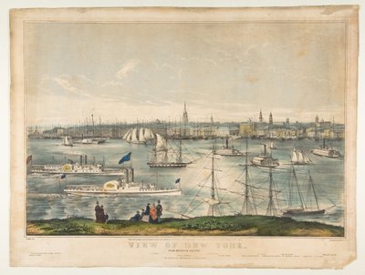 Vista de Nueva York desde Brooklyn Heights, 1849 de Frances Flora Bond Palmer