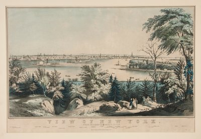 Vista de Nueva York desde Weehawken-North River de Frances Flora Bond Palmer