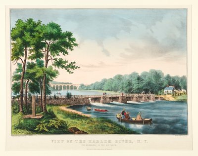 Vista del río Harlem, N.Y. de Frances Flora Bond Palmer