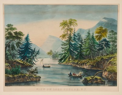 Ver en el lago George, Nueva York de Frances Flora Bond Palmer